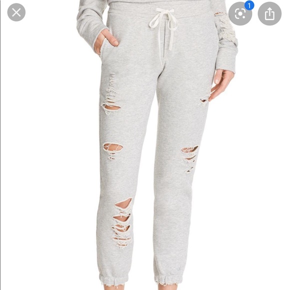 distressed sweatpants